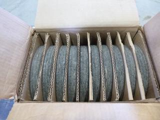 (10) Unused Norton Grinding Discs, 8" x 1" x 1" (W351)