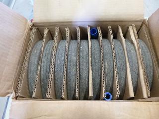 (10) Unused Norton Grinding Discs, 8" x 1" x 1" (W351)