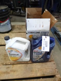 Qty of Shell Rotella T6 Synthetic 5W40 C/w Rotella T1 Straight Grade