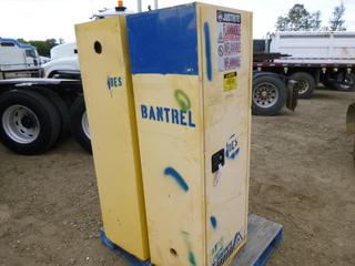 Justrite Flammable Storage Cabinet, Model Sure-Grip EX, 23" x 18" x 65", 83L/22G Capacity (North Fence)