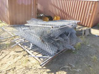 Qty of Fencing, Barb Wire and Gate, Gate is 24' x 66" 