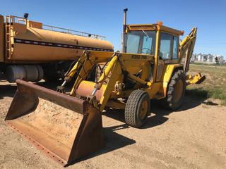 Selling Off-Site -  1981 Ford 755 Backhoe Showing 3973 Hrs. County of 40 Mile Equipment, Located In Foremost, AB. Inquiries and viewing appointments please call (403) 867-3940, Monday through Friday 7:00 am to 4:30 pm