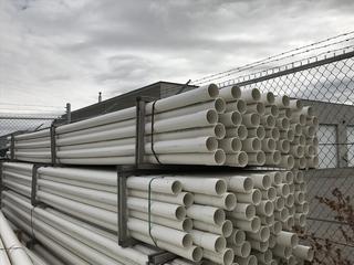 Selling Off-Site -3? Series  160 CSA 160PSI PVC DR21 PIPE X 475.8M (78 Sticks1 lift) Note:   Located at Bay C ? 4415 72nd Ave SE Calgary.  For more information or viewing please contact Graham at 403-278-1470.