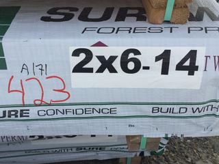 Lift of 2"x6"x14' Lumber - 42 Pieces.