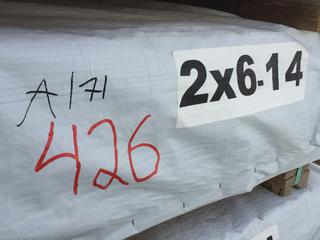 Lift of 2"x6"x14' Lumber - 42 Pieces.