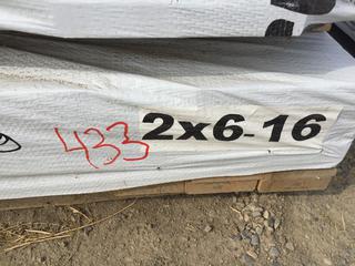 Lift of 2"x6"x16' Lumber - 42 Pieces.