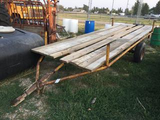 Selling Off-Site - 527 North 200 East, Raymond, AB -  Pipe Trailer. Note: No Serial Number.