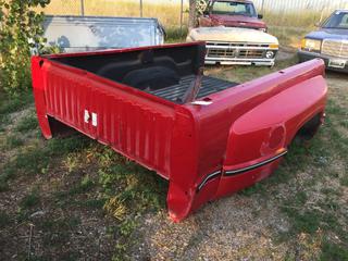 Selling Off-Site - 527 North 200 East, Raymond, AB -  Dodge Dually Box w/ Tailgate.