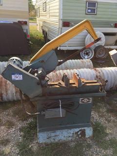 Selling Off-Site - 527 North 200 East, Raymond, AB -  Electric Metal Saw.
