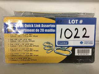 (5) 20pc Quick Link Assortment Cases.