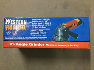 Western Rugged 4-1/2" Angle Grinder.