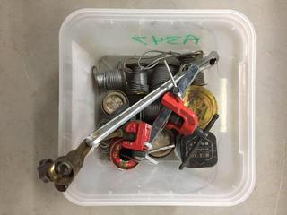 Quantity of Wire Solder, Torch Tips, Wrench & Pipe Cutter.