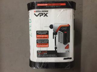 Black & Decker VPX Inflator & (2) Flashlights.