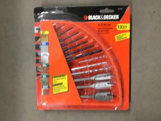 (2) Black & Decker 13pc Drill Bit Sets.