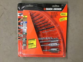 (2) Black & Decker 13pc Drill Bit Sets.