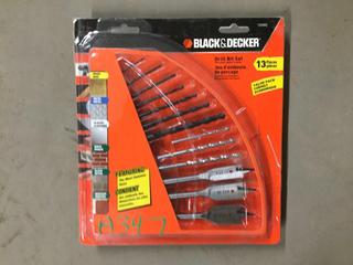 (2) Black & Decker 13pc Drill Bit Sets.