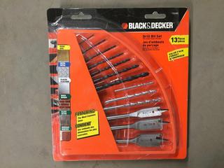 (2) Black & Decker 13pc Drill Bit Sets.