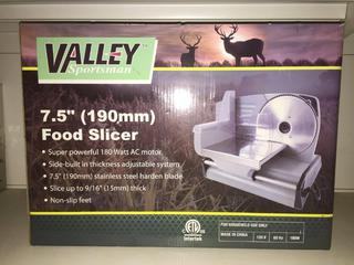 Valley Sportsman 7.5" Food Slicer.