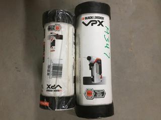 Black & Decker VPX Inflator & (2) Flashlights.