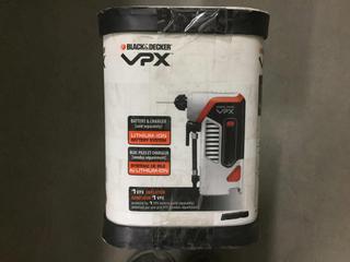 Black & Decker VPX Inflator, Flashlight, Charger & Battery.