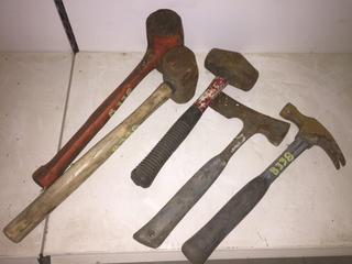 Quantity of Assorted Sledge Hammers/Hammers.