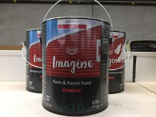 (3) 3.7L Co-Op Imagine Farm & Ranch Paint.