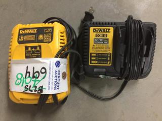 (2) DeWalt Battery Chargers.