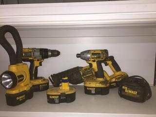 DeWalt 18v Hand Tools, Batteries & Charger.