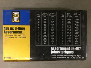 Power Fist 407pc O-Ring Assortment.