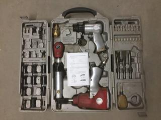 Master Grip Air Tool Set Including Air Hammer, Impact Wrench & Ratchet.