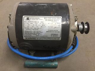 1/4HP Belted Fan Motor.