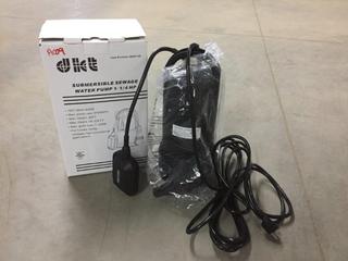 1-1/4HP Submersible Sewage Water Pump, Unused.