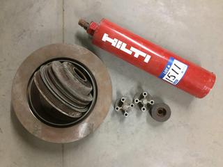 Hilti Coring Bit, Rotor & Pulley/Spacers.