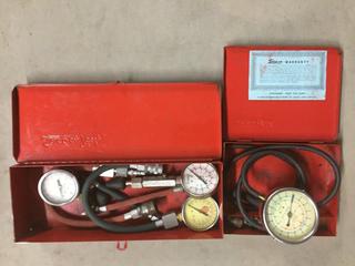 Snap-On Vacuum Fuel Pump Pressure Gauge & Compression Testers.