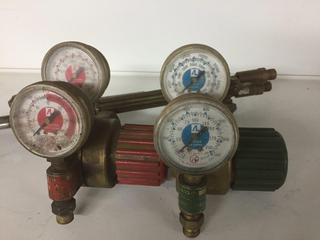 Oxygen & Acetylene Regulators & Torch.