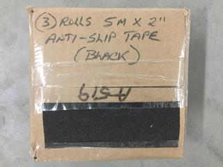 (3) Rolls of 5 Meter x 2" Black Anti-Slip Tape.