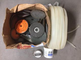 Quantity of Sanding/Grinding Disks & Roll of Rubber Strip.