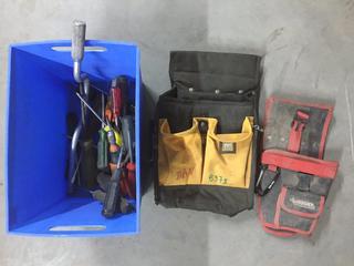 (2) Tool Pouches & Assorted Screwdrivers.