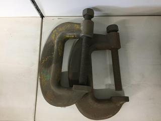 (2) Large Heavy Duty C-Clamps.