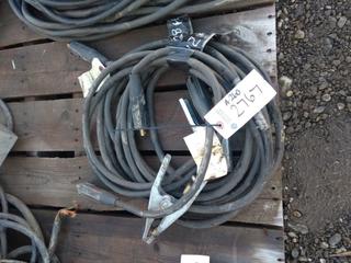 Pair of Ground Clamps & Leads.