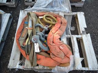 Pallet of Clevices & Slings.