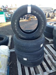 (4) Wrangler Goodyear Tires 275/65R18.