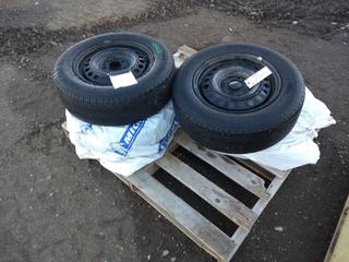 (4) Michelin XSE P205/65R15  Tires & Rims for a Honda Accord.