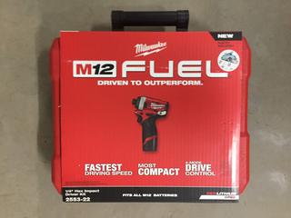 Milwaukee M12 Fuel 1/4" Hex Impact Driver Kit.