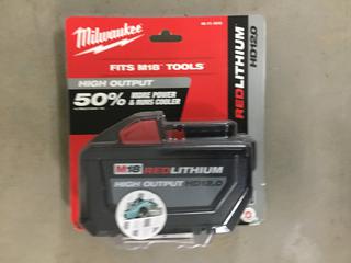 Milwaukee M18 Red Lithium Battery.