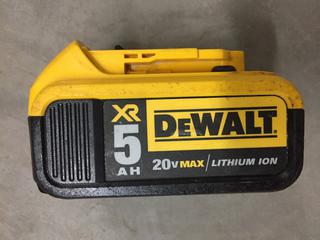 DeWalt XR5 20V Battery.