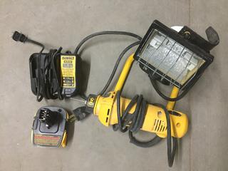 Worklight, Cut Out Tool & Charger.