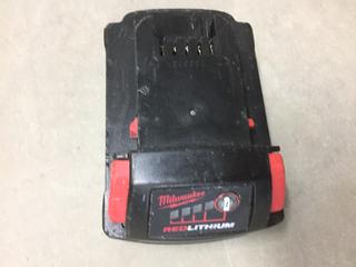 Milwaukee M18 Red Lithium 2.0 Battery.