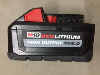 Milwaukee M18 Red Lithium High Output XC6.0 Battery.