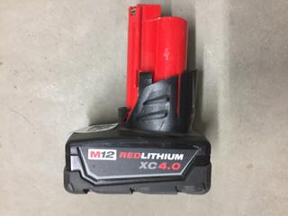 Milwaukee M12 Red Lithium XC4.0 Battery.